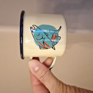 Fishing Camping shot glass 5 oz mini enamelware mug by United by Blue